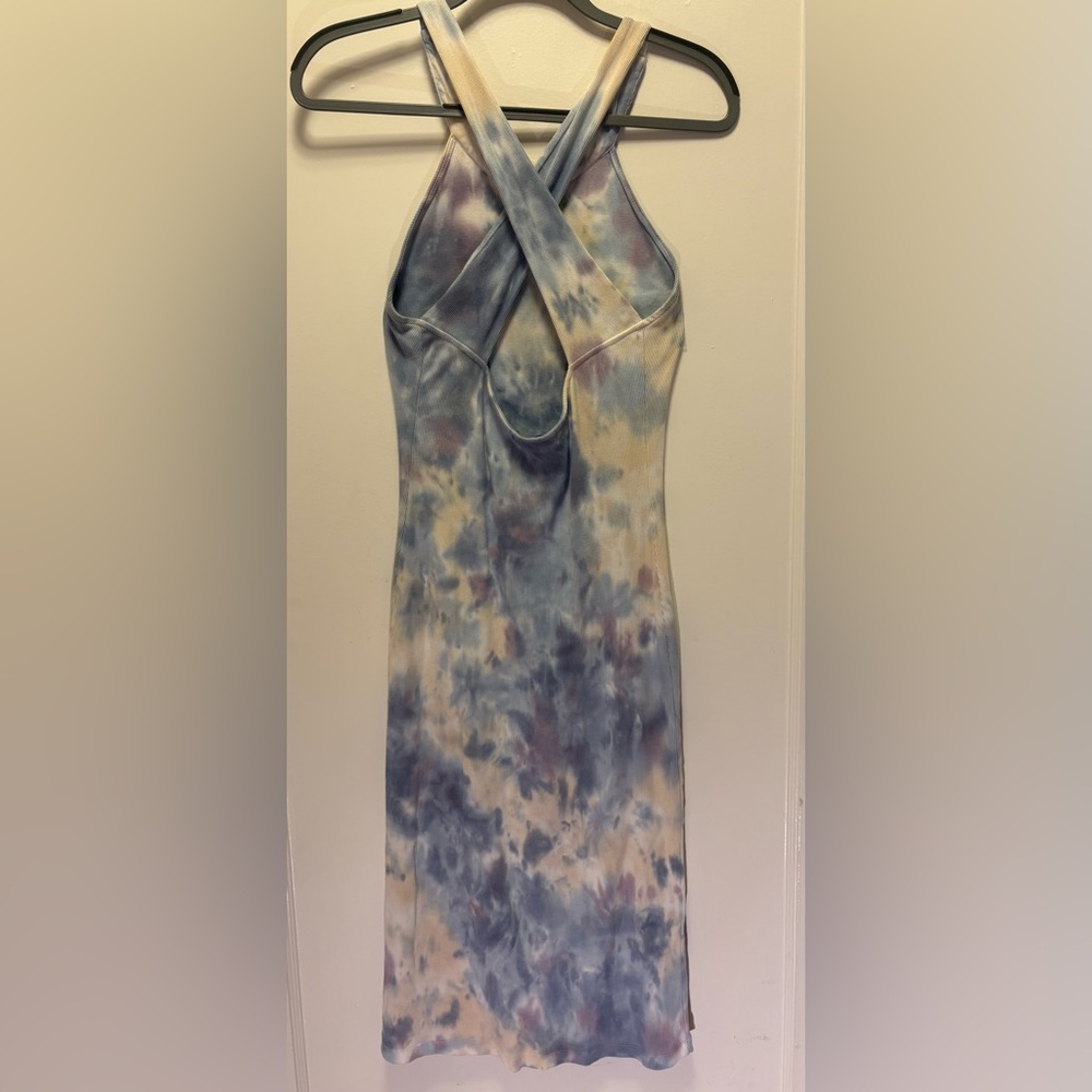 Young Fabulous & Broke Maverik Tie Dye Bodycon Midi Dress, size Medium - Picture 3 of 4